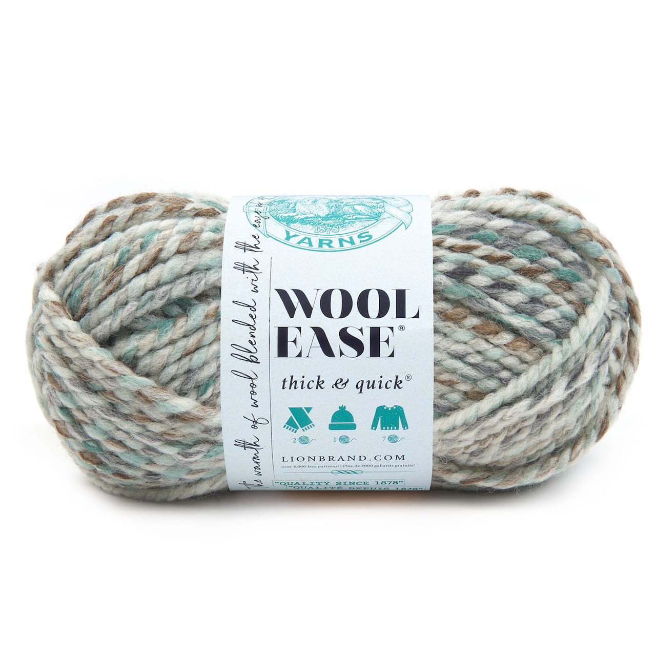 15 Pack: Lion Brand® Wool-Ease® Thick & Quick® Variegated Yarn